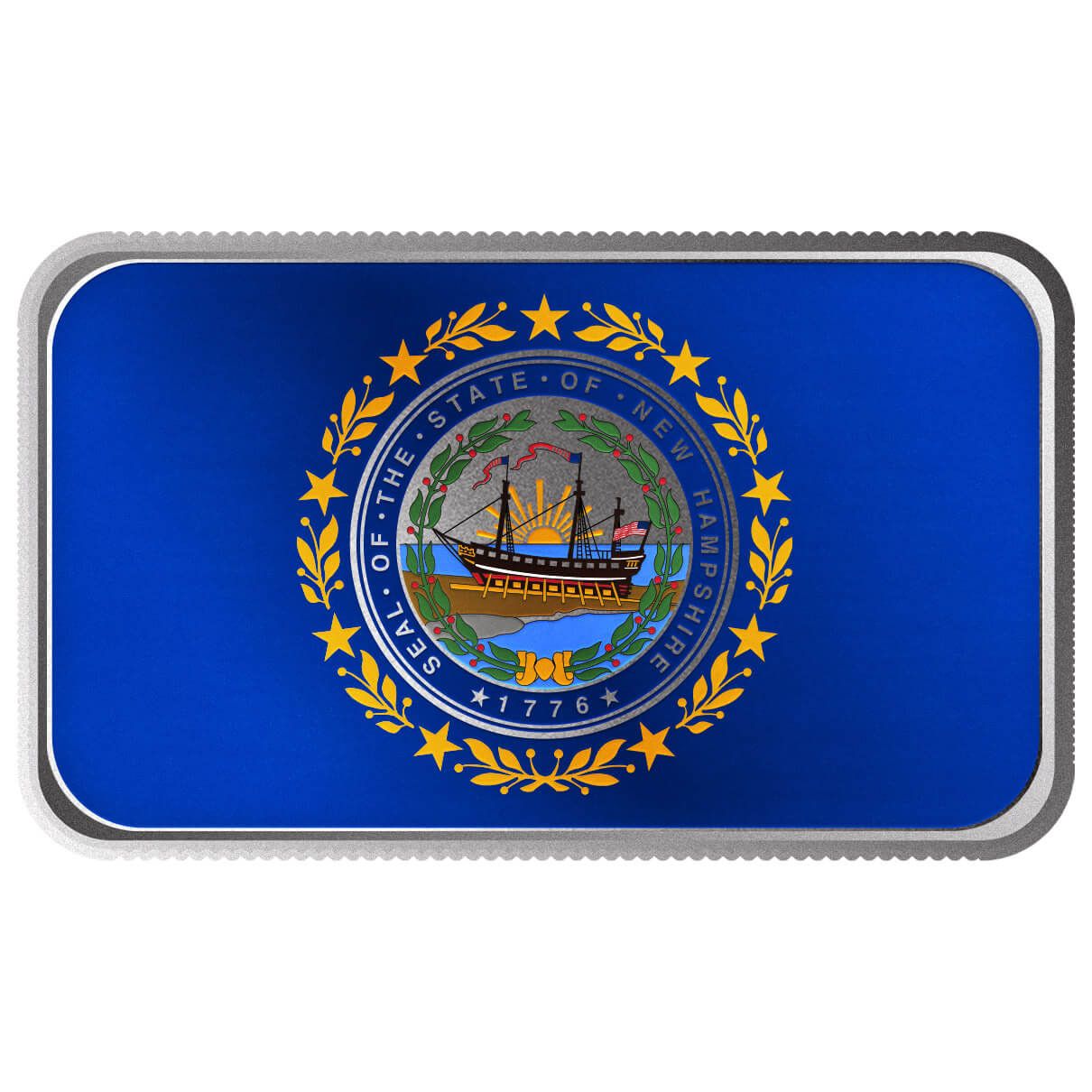 2024 Scottsdale Mint United States Flag Series 1 Troy Ounce 999 Fine Silver New Hampshire