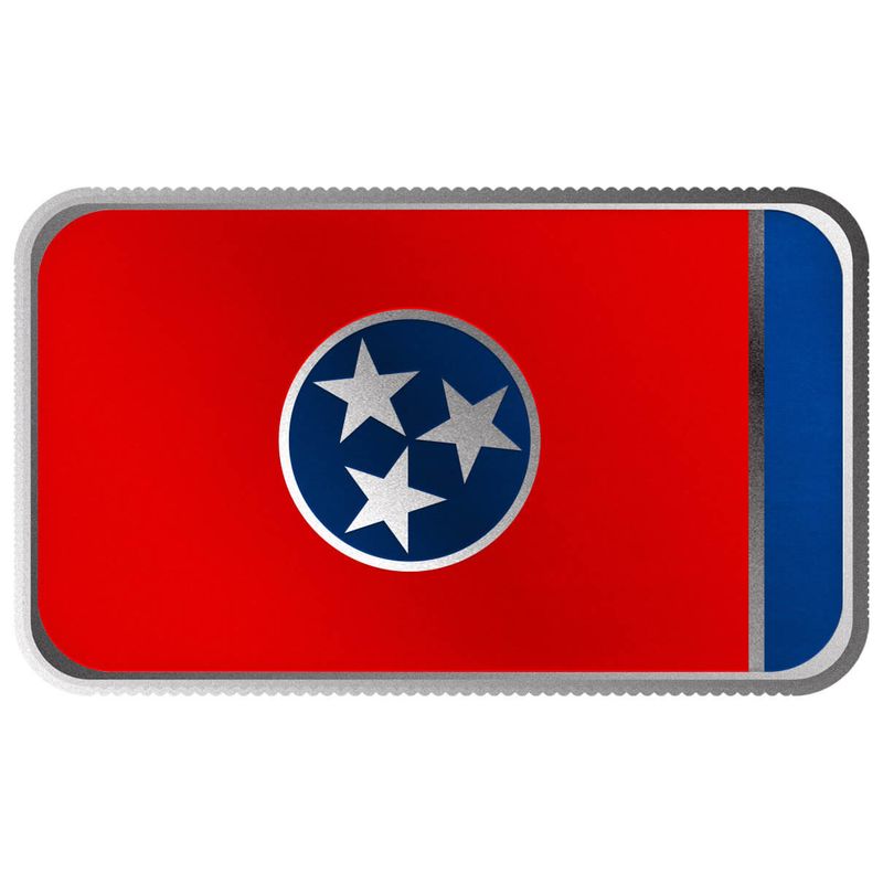 2024 Scottsdale Mint United States Flag Series 1 Troy Ounce 999 Fine Silver Tennessee