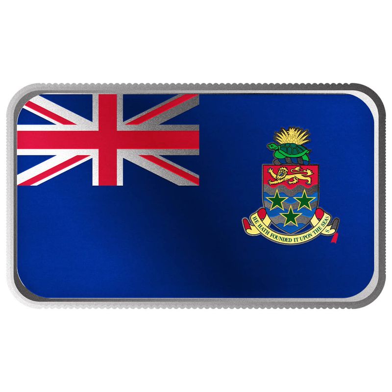 2024 Scottsdale Mint World Flag Series 1 Troy Ounce 999 Fine Silver Cayman Islands