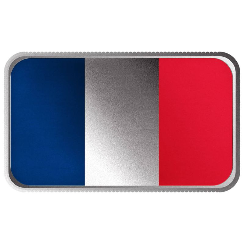 2024 Scottsdale Mint World Flag Series 1 Troy Ounce 999 Fine Silver France