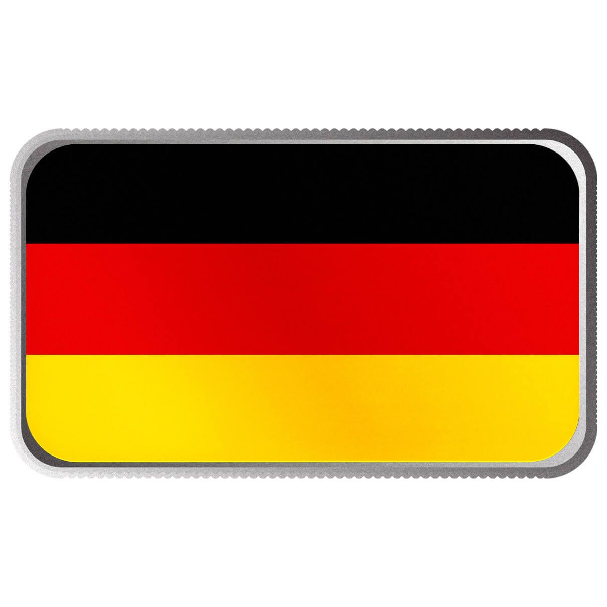 2024 Scottsdale Mint World Flag Series 1 Troy Ounce 999 Fine Silver Germany