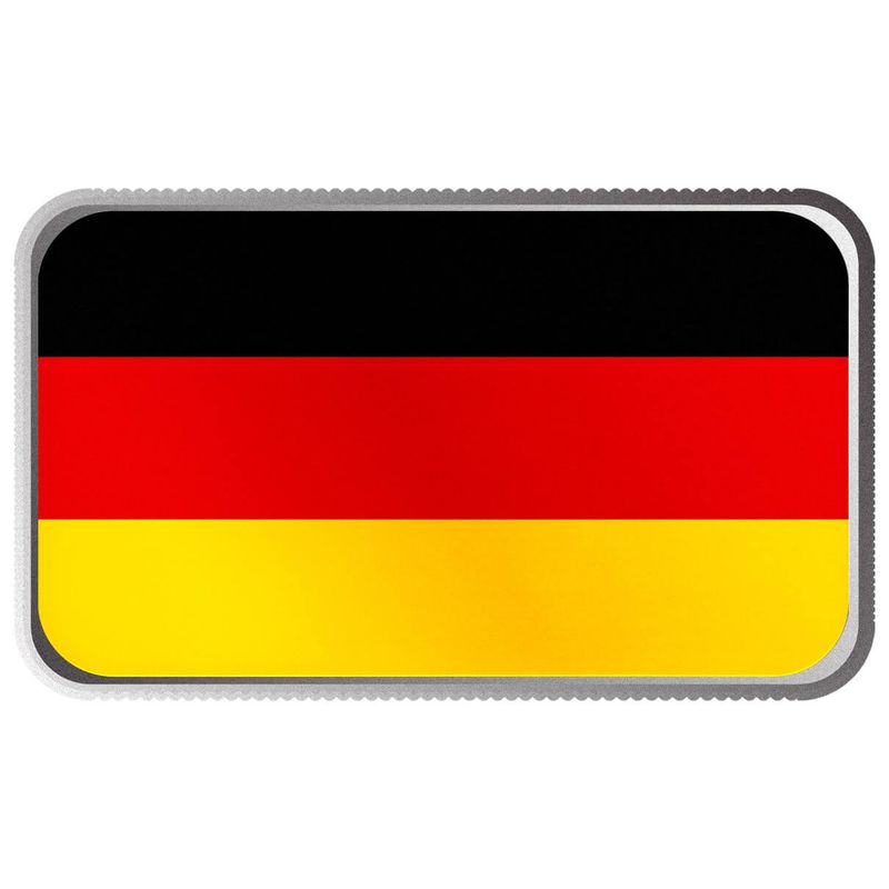 2024 Scottsdale Mint World Flag Series 1 Troy Ounce 999 Fine Silver Germany