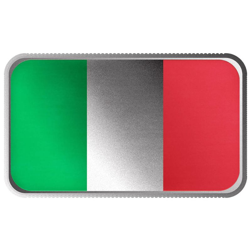 2024 Scottsdale Mint World Flag Series 1 Troy Ounce 999 Fine Silver Italy