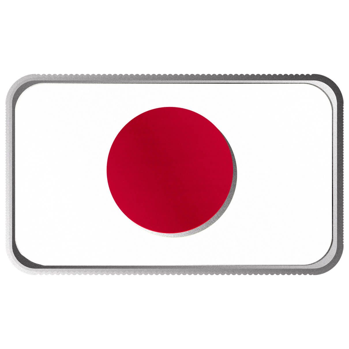 2024 Scottsdale Mint World Flag Series 1 Troy Ounce 999 Fine Silver Japan