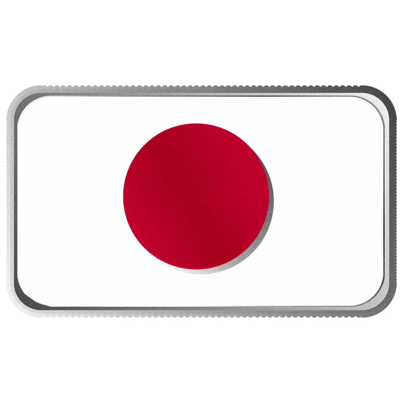 2024 Scottsdale Mint World Flag Series 1 Troy Ounce 999 Fine Silver Japan