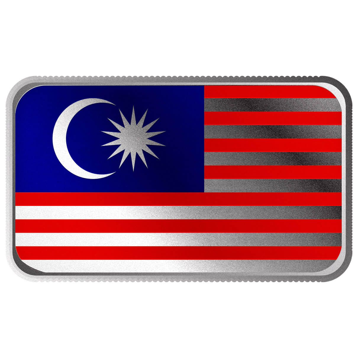 2024 Scottsdale Mint World Flag Series 1 Troy Ounce 999 Fine Silver Malaysia