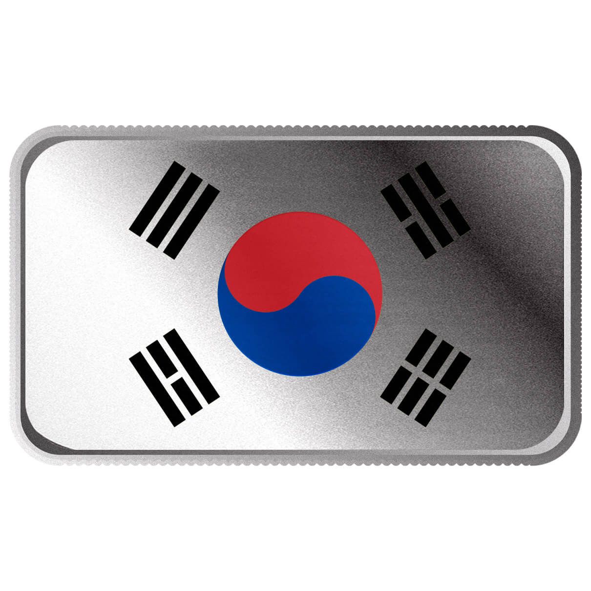 2024 Scottsdale Mint World Flag Series 1 Troy Ounce 999 Fine Silver South Korea