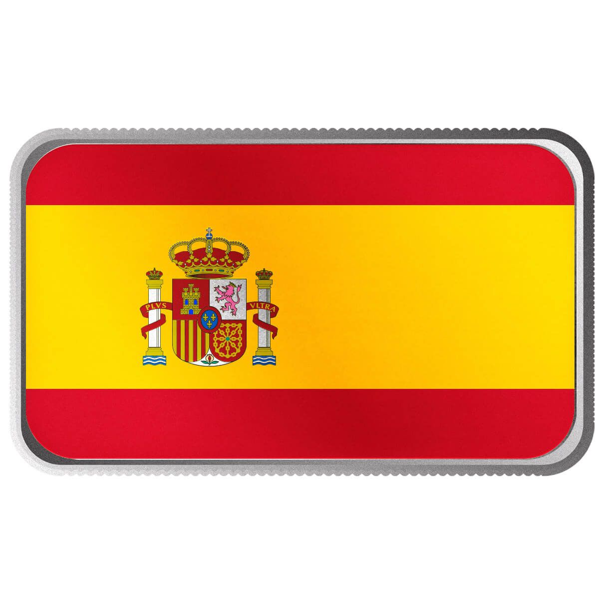 2024 Scottsdale Mint World Flag Series 1 Troy Ounce 999 Fine Silver Spain