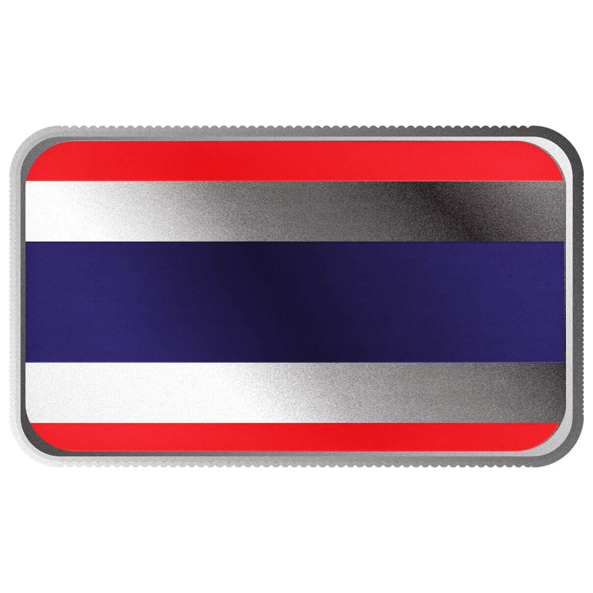 2024 Scottsdale Mint World Flag Series 1 Troy Ounce 999 Fine Silver Thailand