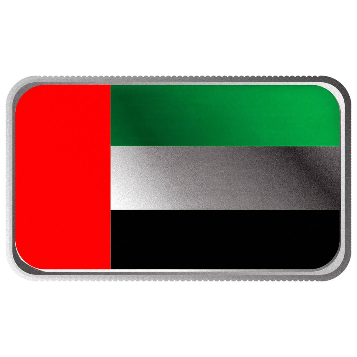 2024 Scottsdale Mint World Flag Series 1 Troy Ounce 999 Fine Silver United Arab Emirates