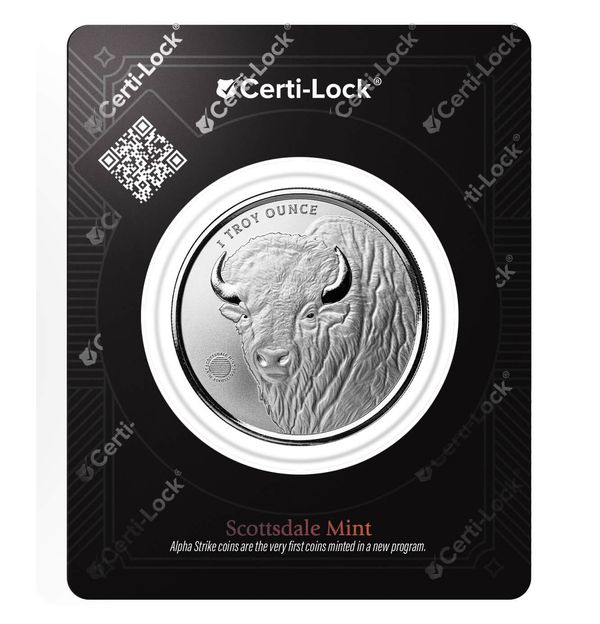 Scottsdale Buffalo Girl 1 Oz Silver Round Alpha Strike