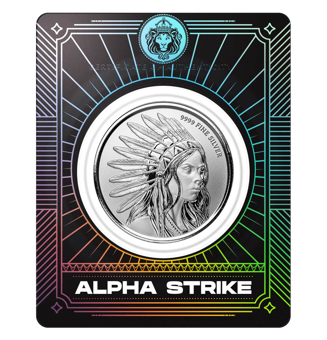 Scottsdale Buffalo Girl 1 Oz Silver Round Alpha Strike