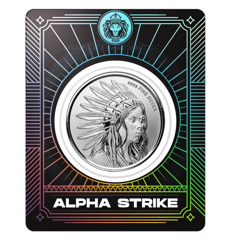 Scottsdale Buffalo Girl 1 Oz Silver Round Alpha Strike