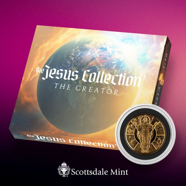 2024 Scottsdale Mint Samoa The Jesus Collection Genesis Jesus As Creator 1 Troy Ounce 9999 Fine Gold Coin 02