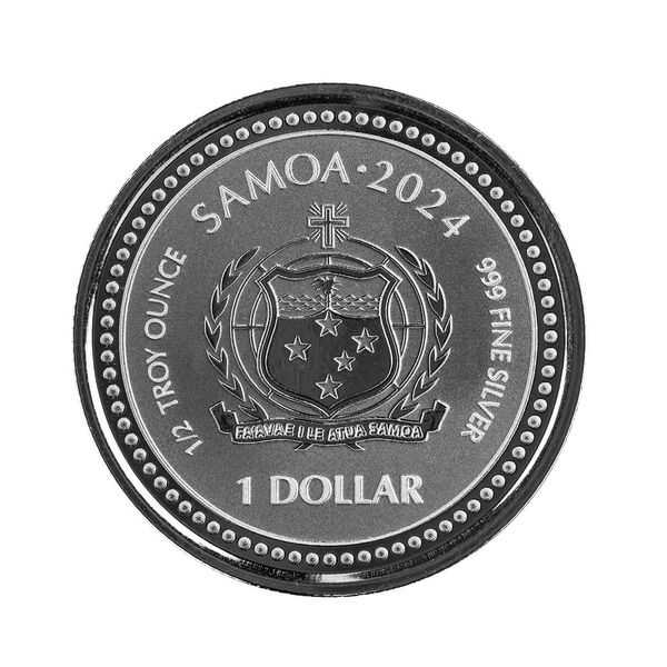 2024 Scottsdale Mint Samoa The Jesus Collection Genesis Jesus As Creator Half Troy Ounce 999 Fine Silver Proof Like Legal Tender Coin 04