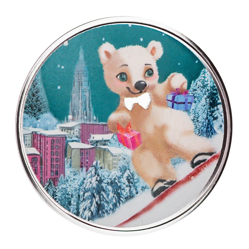 2024 Scottsdale Mint Christmas 1 Troy Ounce 999 Fine Silver Color Bars And Rounds 012
