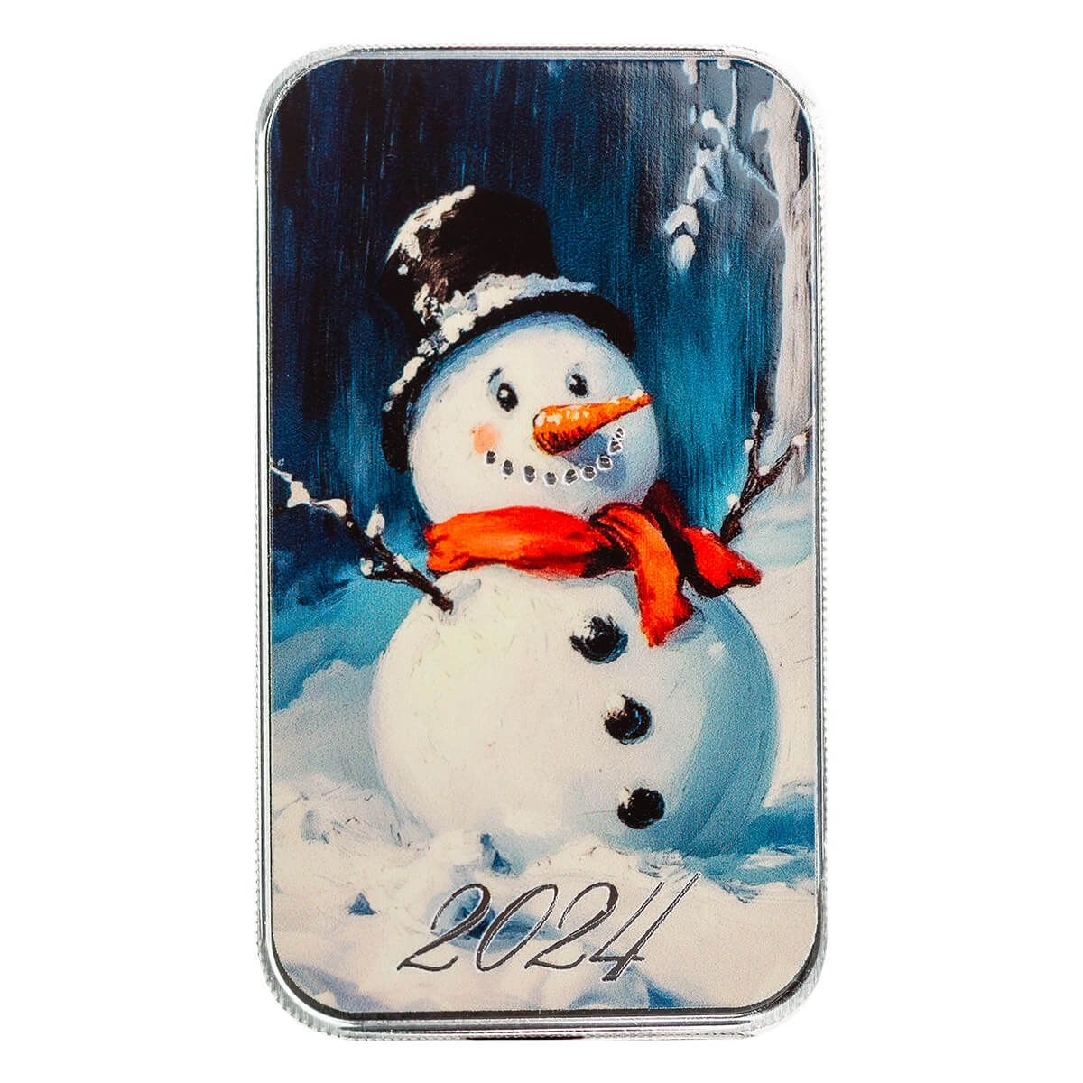 2024 Scottsdale Mint Christmas 1 Troy Ounce 999 Fine Silver Color Bars And Rounds 028
