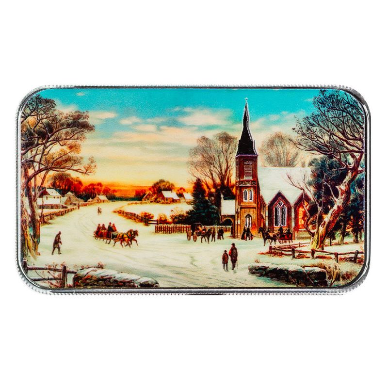 2024 Scottsdale Mint Christmas 1 Troy Ounce 999 Fine Silver Color Bars And Rounds 046