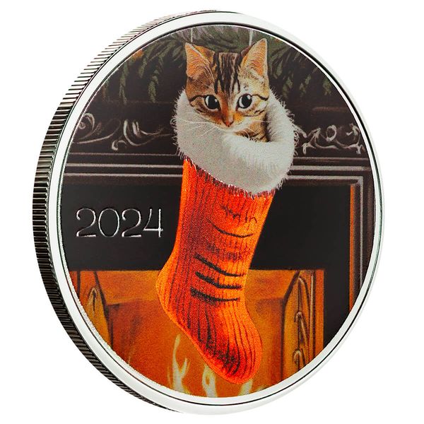 2024 Scottsdale Mint Christmas 1 Troy Ounce 999 Fine Silver Color Bars And Rounds 061