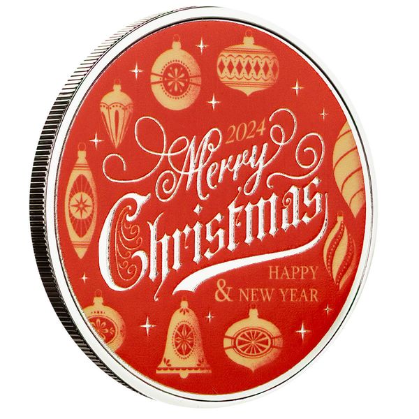 2024 Scottsdale Mint Christmas 1 Troy Ounce 999 Fine Silver Color Bars And Rounds 068