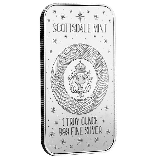 2024 Scottsdale Mint Christmas Holiday 1 Troy Ounce 999 Fine Silver Bar Back 01