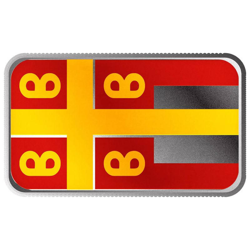 2024 Scottsdale Mint Historical Flag Series 1 Troy Ounce 999 Fine Silver Byzantine Empire