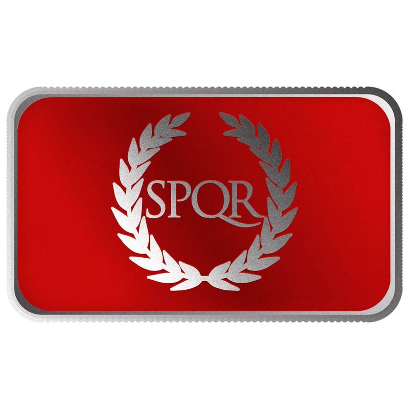 2024 Scottsdale Mint Historical Flag Series 1 Troy Ounce 999 Fine Silver Spqr Roman Empire