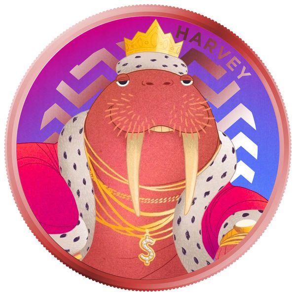 2024 Scottsdale Mint Kids Crew Animal 1 Advp 999 Fine Copper Color Proof Like Round 0002 Harvey