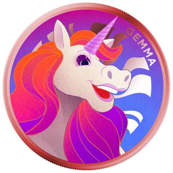 2024 Scottsdale Mint Kids Crew Animal 1 Advp 999 Fine Copper Color Proof Like Round 0003 Gemma