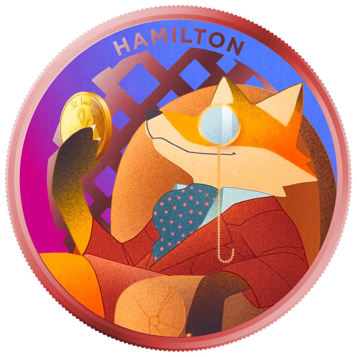 2024 Scottsdale Mint Kids Crew Animal 1 Advp 999 Fine Copper Color Proof Like Round 0004 Hamilton