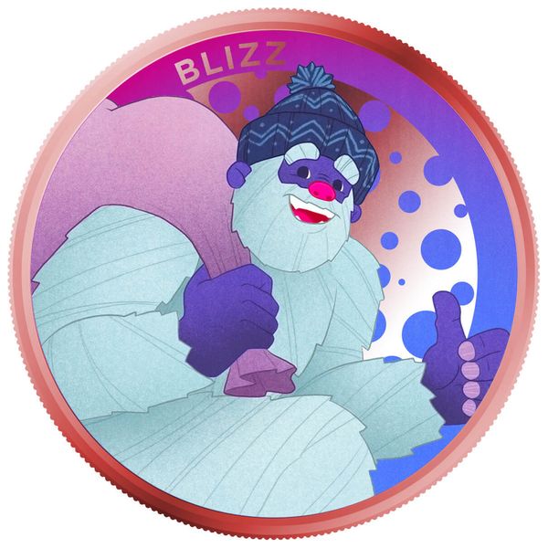 2024 Scottsdale Mint Kids Crew Animal 1 Advp 999 Fine Copper Color Proof Like Round 0005 Blizz