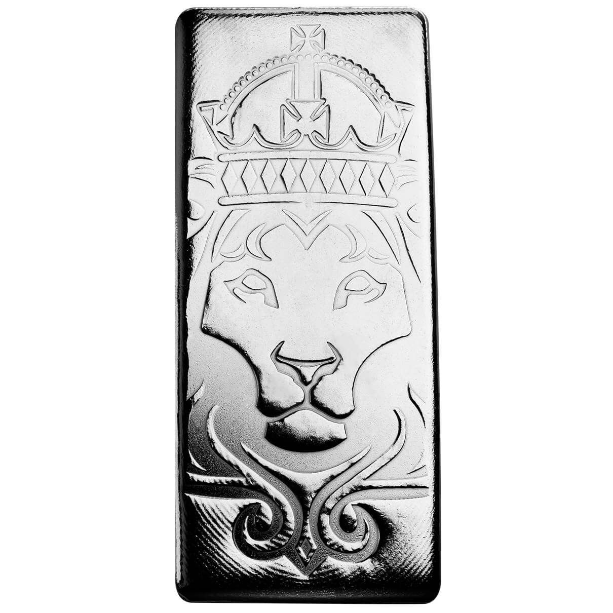 2024 Scottsdale Mint Lion 100 Troy Ounce 999 Fine Silver Cast Bar 03