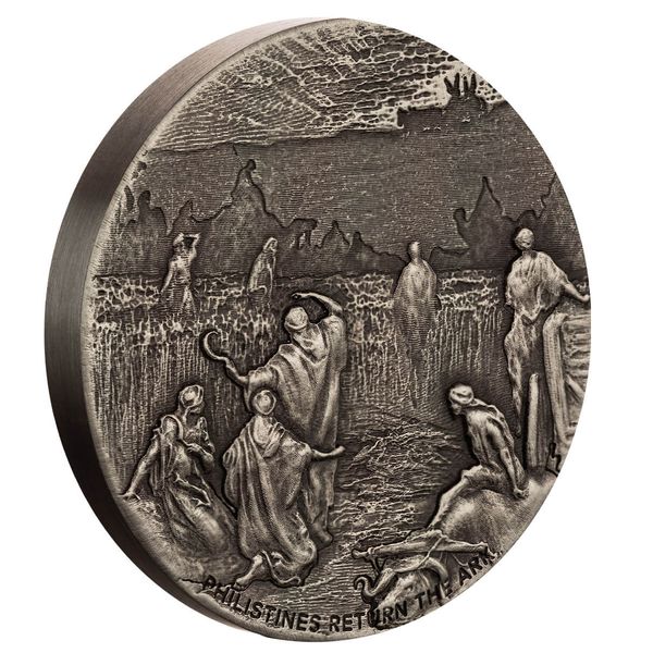 2024 Scottsdale Mint Niue Biblical Series Philistines Return The Ark 2 Troy Ounce 999 Fine Silver Antique Coin 02