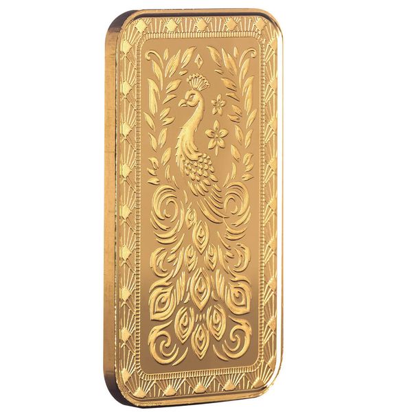 Scottsdale Mint Marquee Peacock 1 Troy Ounce 9999 Fine Gold Bar 05