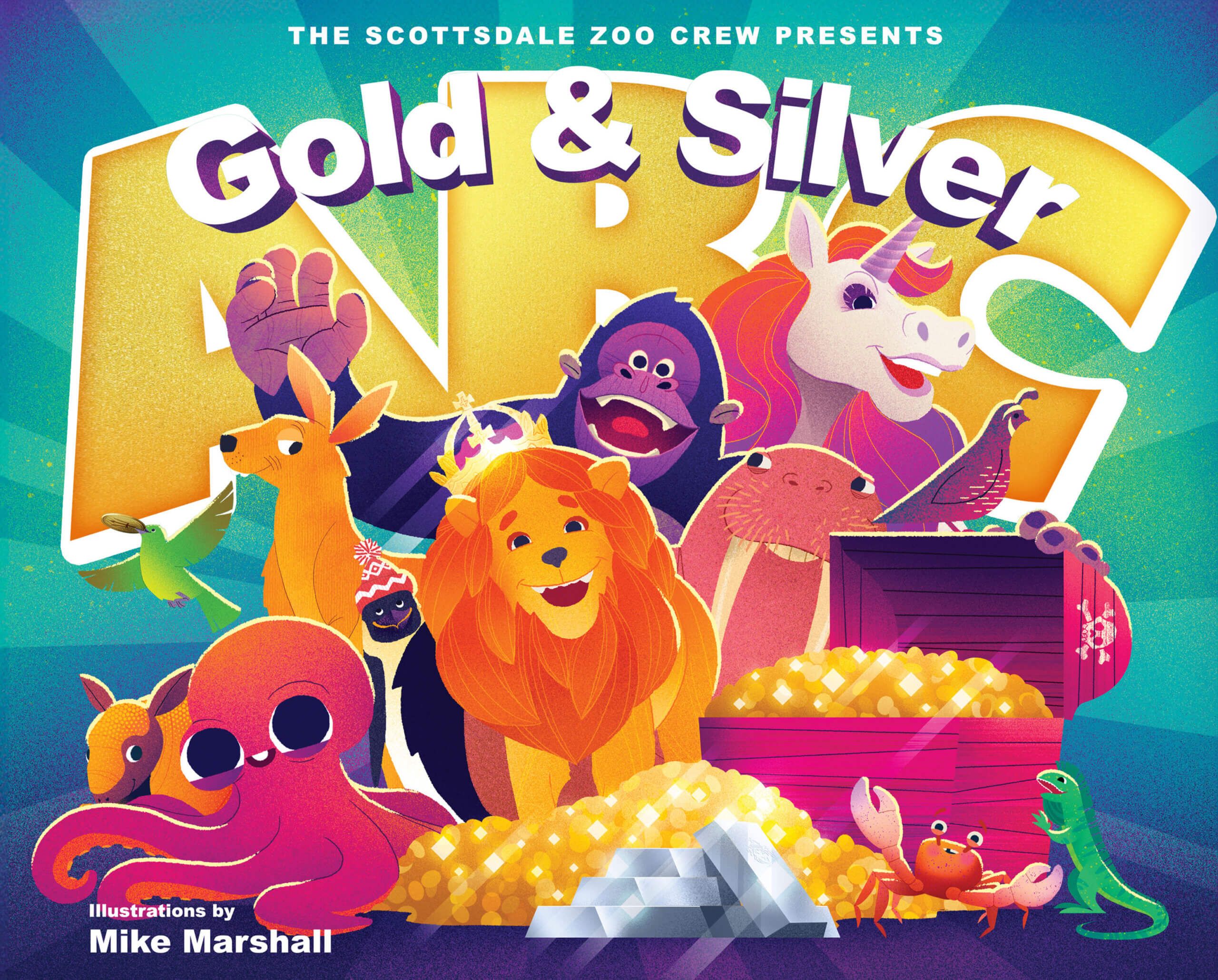 Scottsdale Mint Zoo Crew Gold And Silver Abc Of Precious Metals Childrens Book Cover