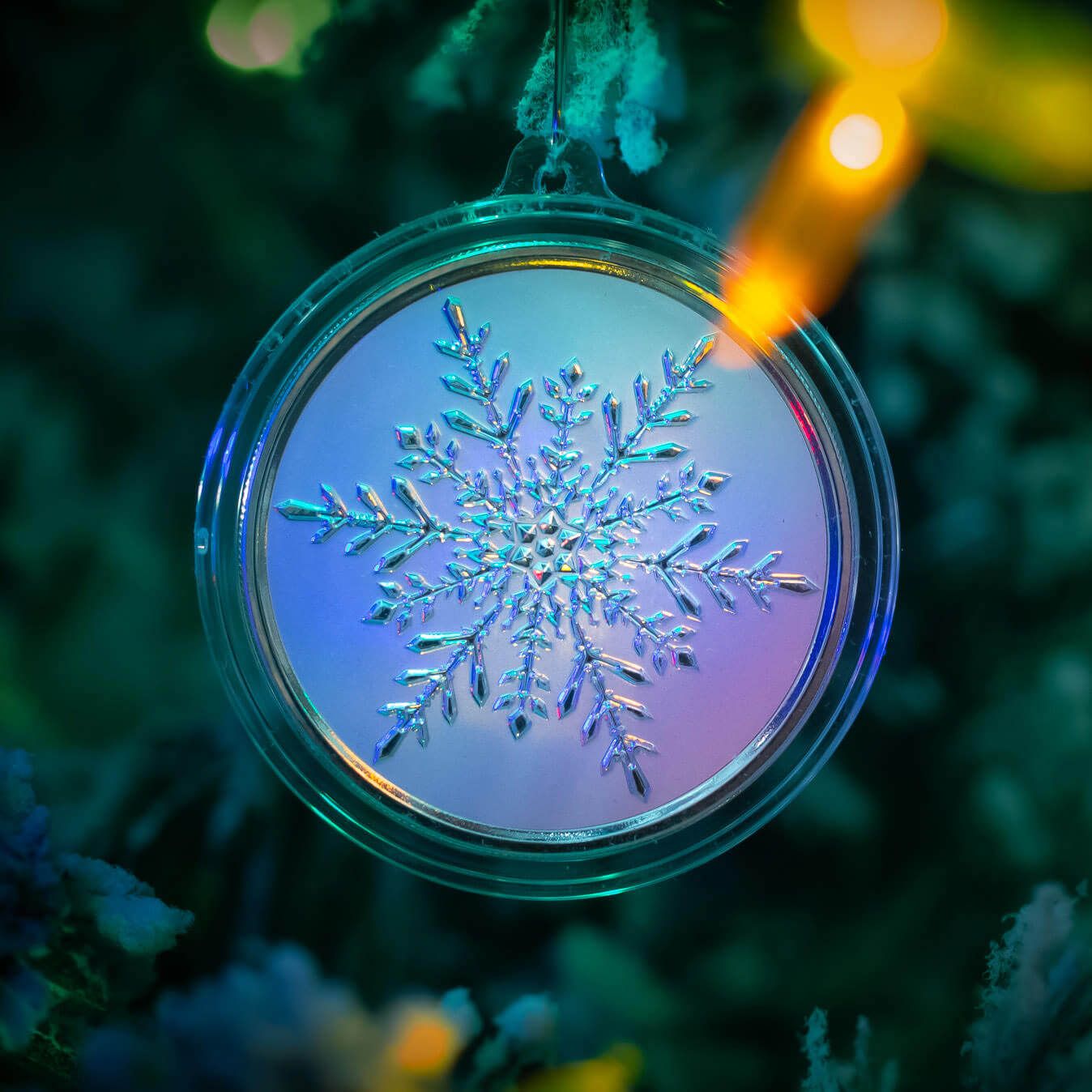 Scottsdale Mint Christams Round 999 Fine Silver Snowflake 04 Copy