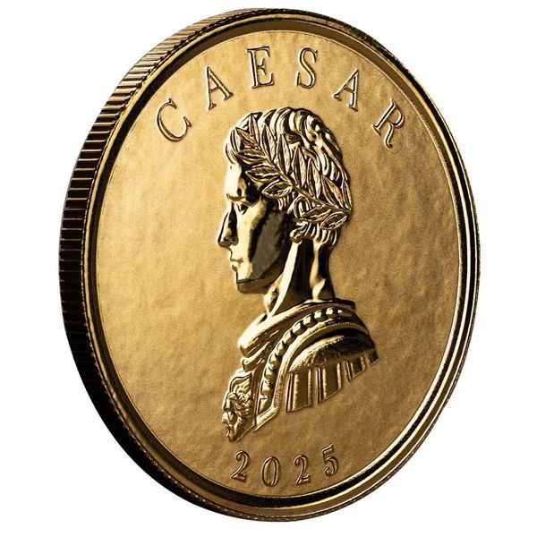 2025 Samoa Commander Series Julius Caesar 1 Troy Oz 9999 Gold Legal Tender Coin