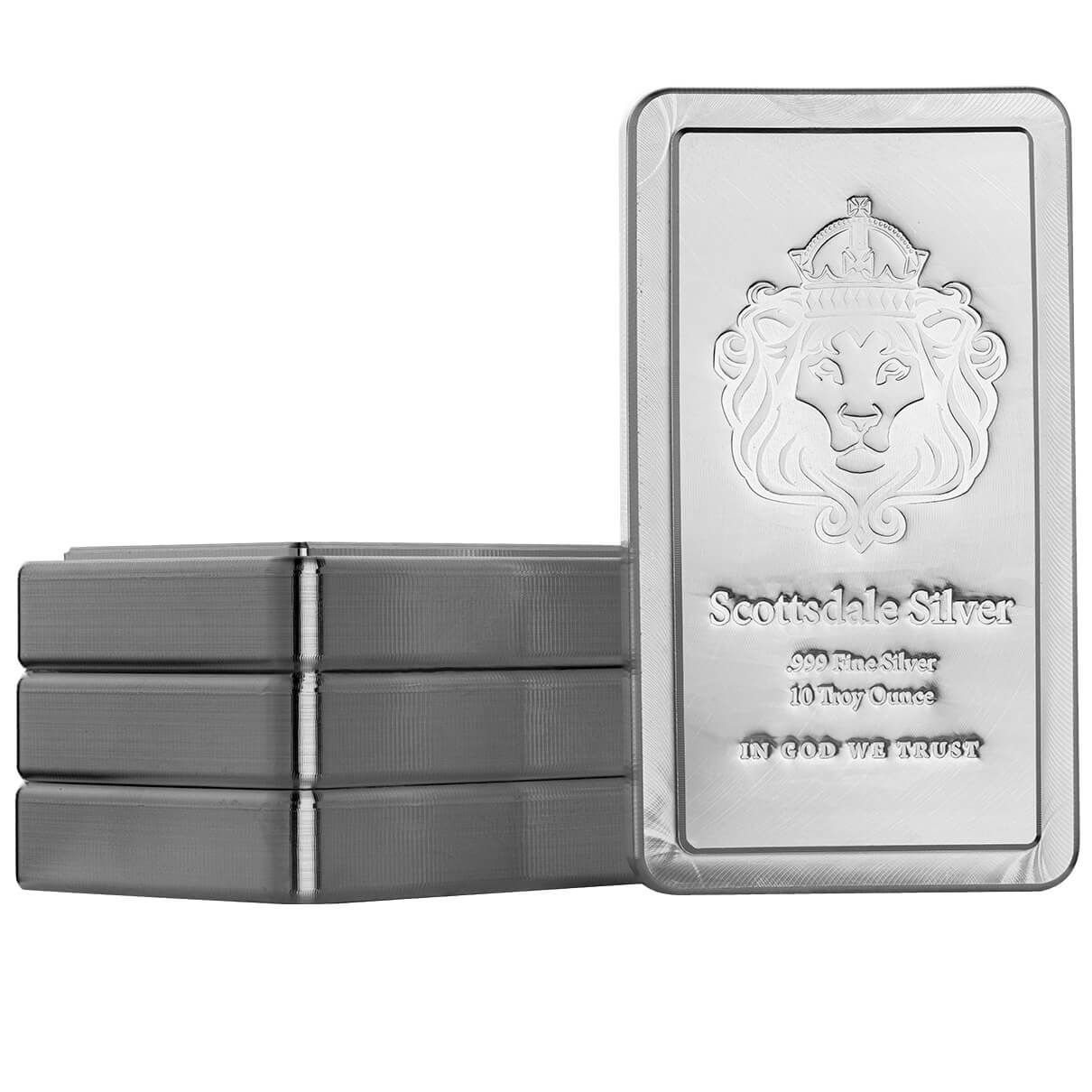 Scottsdale Mint 999 Fine Silver 10 Troy Ounce Stacker 1