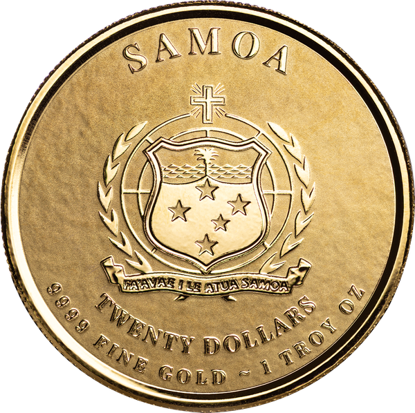 2025 Samoa Commander Series Julius Caesar 1 Troy Oz 9999 Gold Legal Tender Coin
