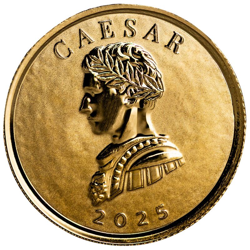 2025 Samoa Commander Series Julius Caesar One Tenth Troy Oz 9999 Gold Legal Tender Coin