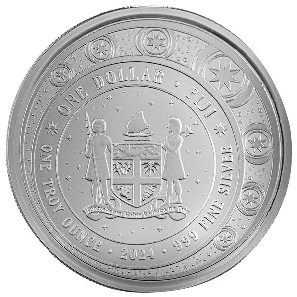 2024 Scottsdale Mint Fiji Unicorn In The Forest 1 Troy Ounce 999 Fine Silver Color Proof Rainbow 01