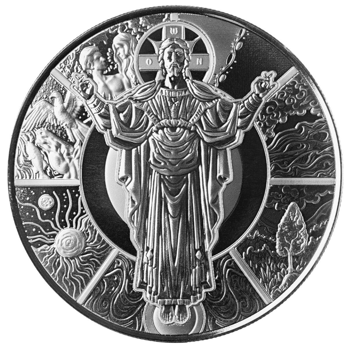 2024 Scottsdale Mint Samoa Jesus Collection 5 Troy Ounce 999 Fine Silver Proof Like Coin 05 1