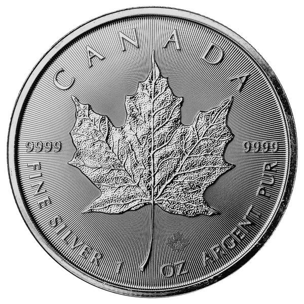 2024 Royal Canadian Mint Maple Leaf 1 Troy Ounce 9999 Fine Silver Coin 5 Dollars 01