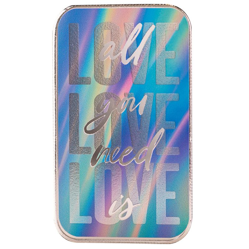 2025 All You Need Is Love Scottsdale Mint 1 Troy Ounce 999 Fine Silver Color Bar 15