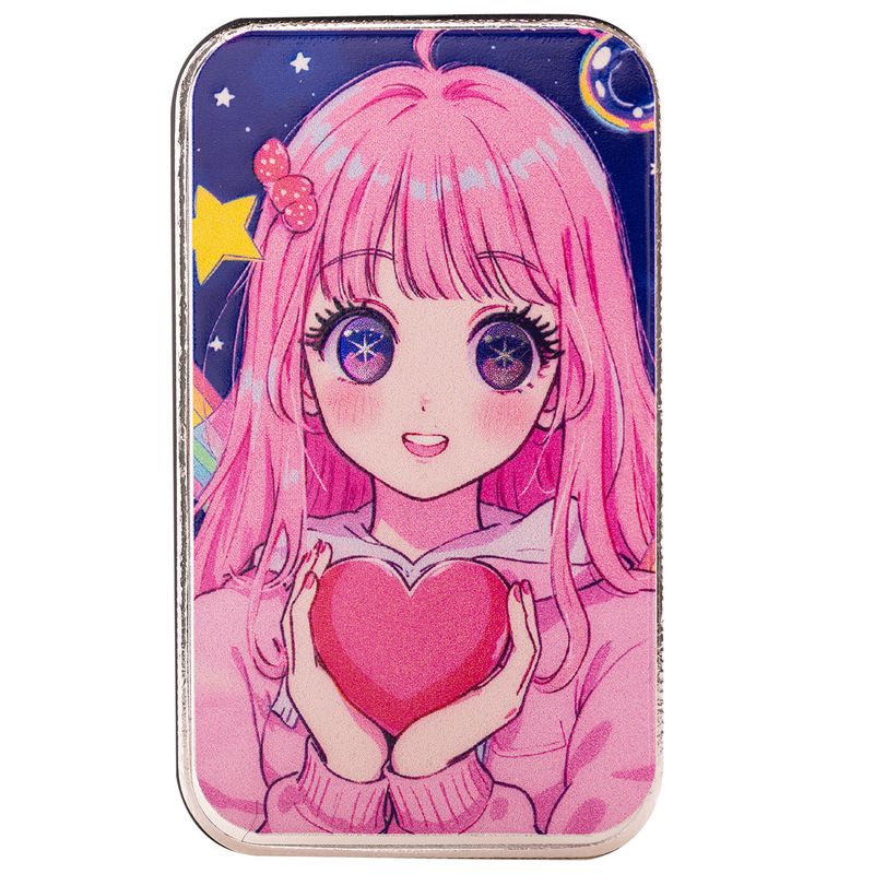2025 Anime Lover Scottsdale Mint 1 Troy Ounce 999 Fine Silver Color Bar 20