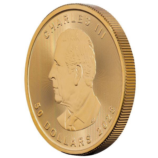 2025 Canadian Royal Mint Maple Leaf 1 Troy Ounce 9999 Fine Gold Legal Tender 1 Dollar Coin 02