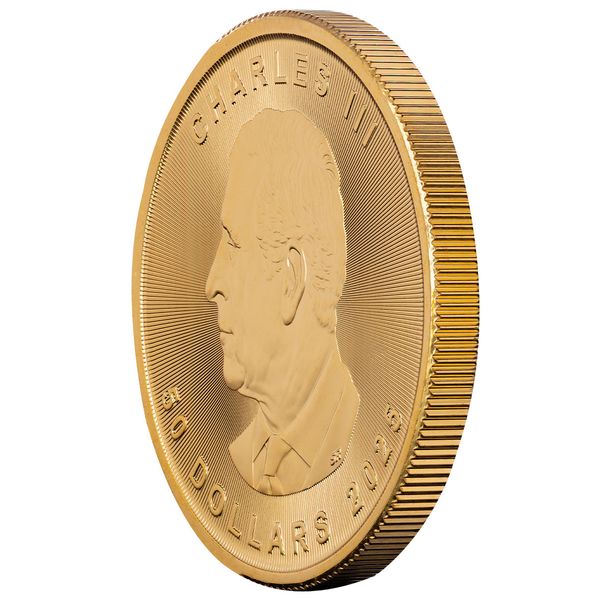 2025 Canadian Royal Mint Maple Leaf 1 Troy Ounce 9999 Fine Gold Legal Tender 1 Dollar Coin 03