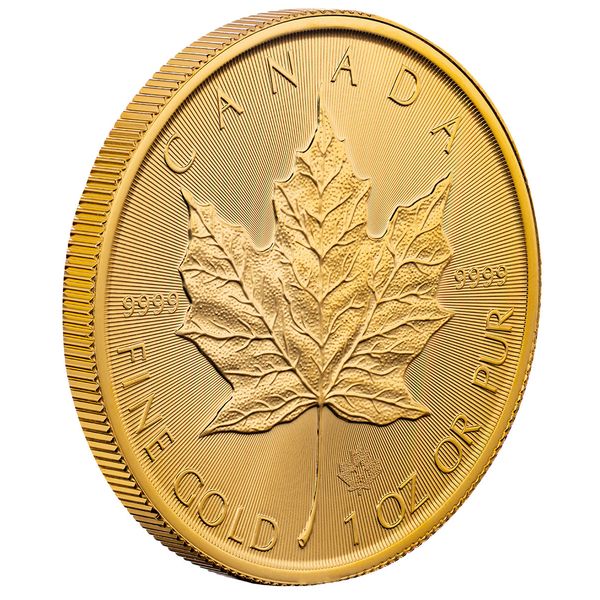 2025 Canadian Royal Mint Maple Leaf 1 Troy Ounce 9999 Fine Gold Legal Tender 1 Dollar Coin 04