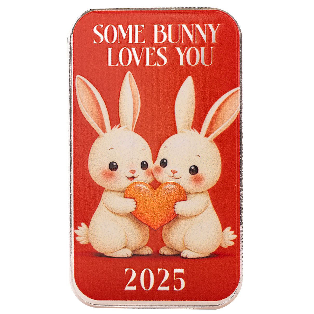 2025 Love Bunnies Scottsdale Mint 1 Troy Ounce 999 Fine Silver Color Bar 17
