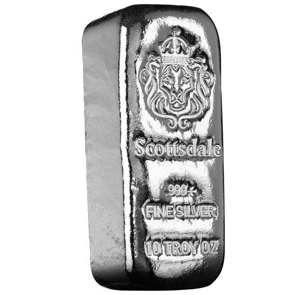 2025 Scottsdale Mint 10 Troy Ounces 999 Fine Silver Bar 8
